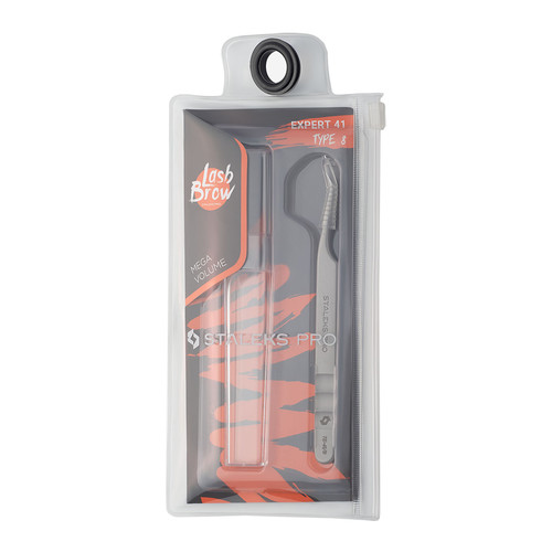 Pęseta do rzęs Staleks Pro EXPERT 41 TYPE 8 (mini L) - Фото №4