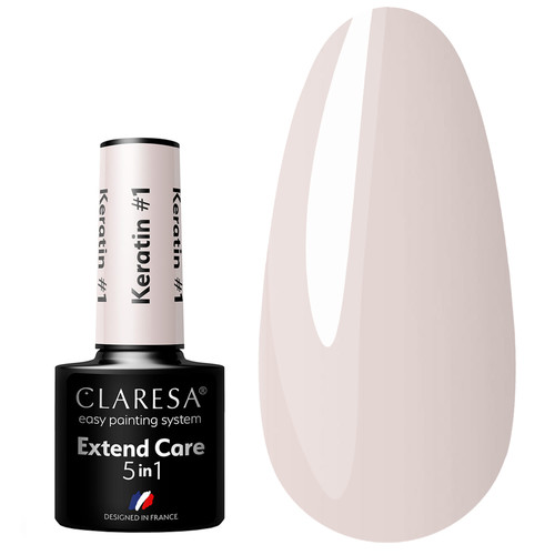 Baza hybrydowa Claresa 5W1 EXTEND CARE 5 IN 1 KERATIN 1 5 ml