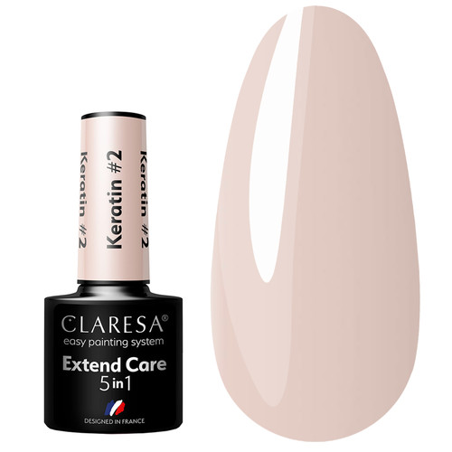 Baza hybrydowa Claresa 5W1 EXTEND CARE 5 IN 1 KERATIN 2 5 ml