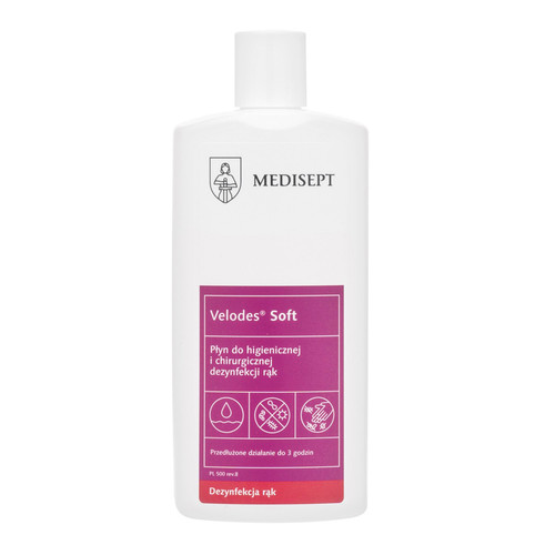 Płyn do dezynfekcji rąk Medisept VELODES SOFT 500ml