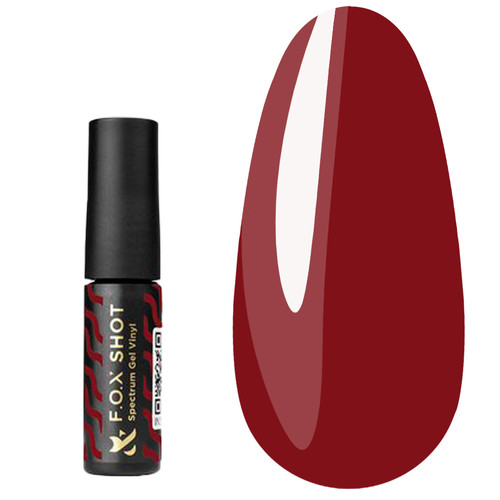 Lakier hybrydowy FOX SHOT Gel Vinyl Spectrum Gel Vinyl 115 czerwony, 5 g - Фото №1