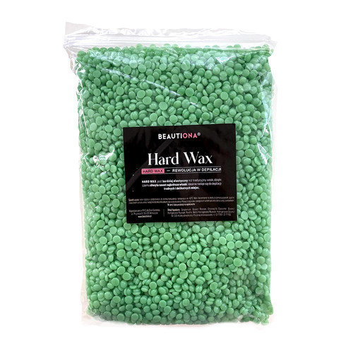 Wosk twardy BEAUTIONA Hard Wax 1000g Zielony