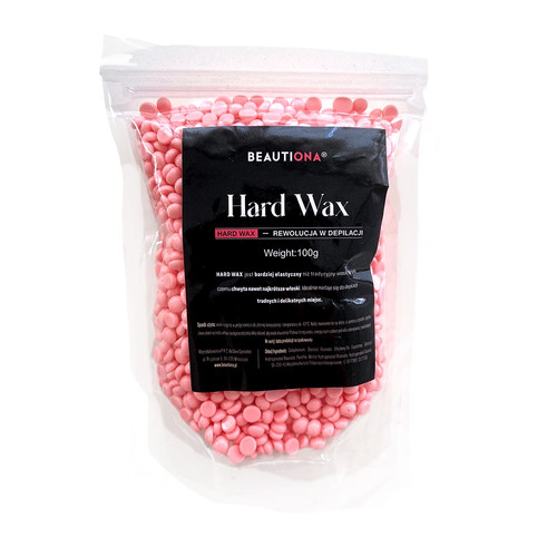 Wosk twardy BEAUTIONA Hard Wax 100g Różowy