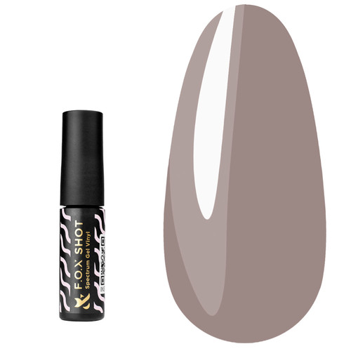 Gel polish FOX SHOT Spectrum №095 dark gray powder, 5 g