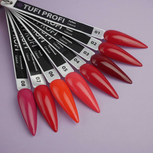 Lakier hybrydowy TUFI profi PREMIUM Cabaret 05 Bordowy 8ml (0102560) - Фото №3