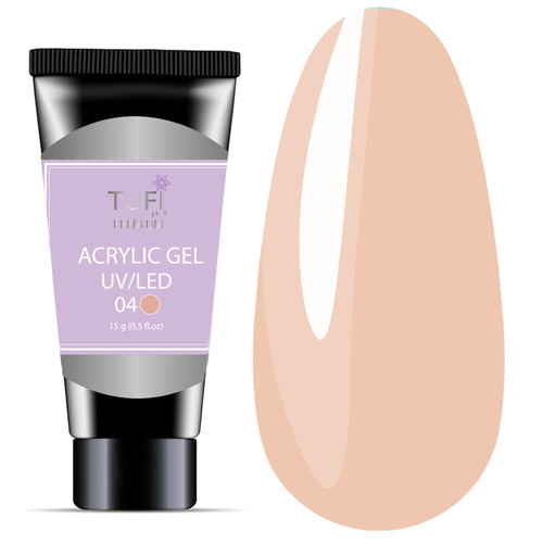 Acrylgel TUFI profi PREMIUM 04  Pianka cappuccino 15 g (0098911) - Фото №1