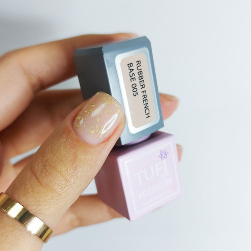 Baza hybrydowa TUFI profi PREMIUM Rubber French Base 005 Słodki nugat 8 ml (0100363) - Фото №3