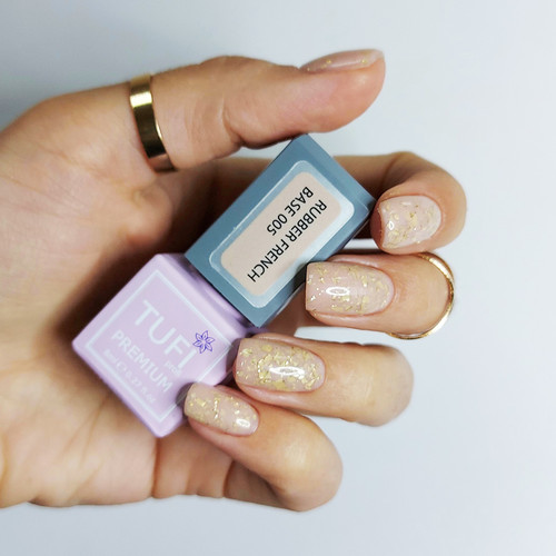 Baza hybrydowa TUFI profi PREMIUM Rubber French Base 005 Słodki nugat 8 ml (0100363) - Фото №4