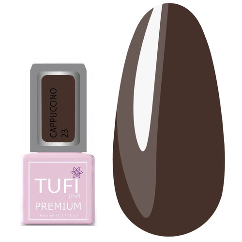 Гель-лак TUFI profi PREMIUM Cappuccino 23 молочный шоколад 8мл (0121251) - Фото №1