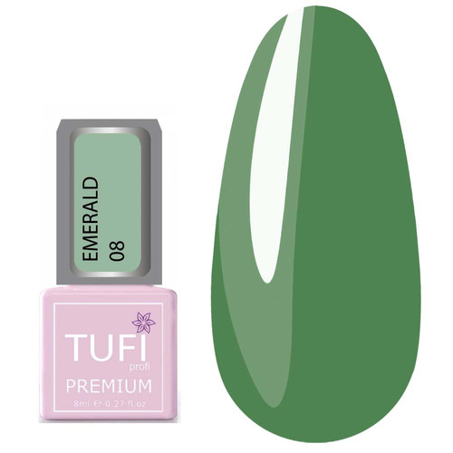 Gellack TUFI profi PREMIUM Emerald №08 Kiparysowyj 8ml (0102527)