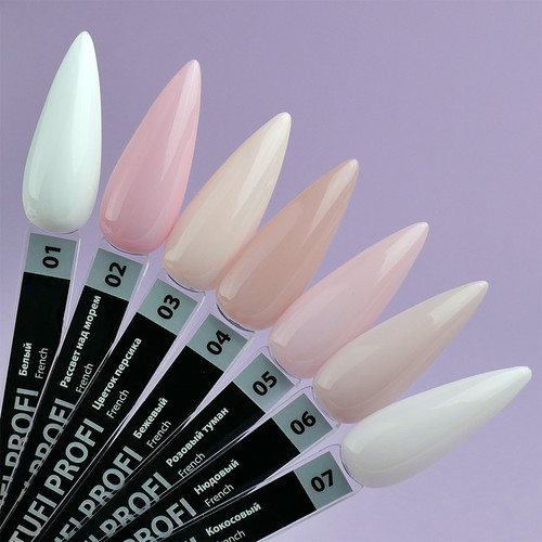 Lakier hybrydowy TUFI profi PREMIUM French 01 Biały 8ml (0102537) - Фото №4