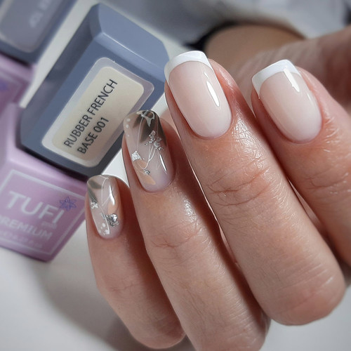 Baza hybrydowa TUFI profi PREMIUM Rubber French Base 001 Pieczone mleko 8 ml (0100359) - Фото №6