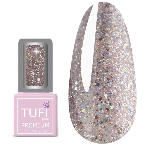 Гель-лак TUFI profi PREMIUM Glam 08 Ева 8 мл (0121688)