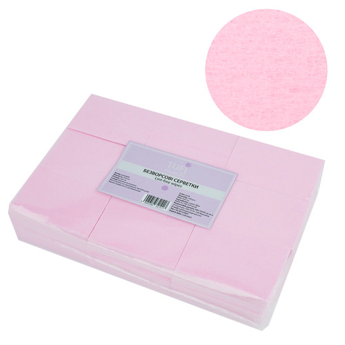 Waciki bezpyłowe TUFI Profi PREMIUM  różowe 4x6 cm 540 szt (0104417) - Фото №1
