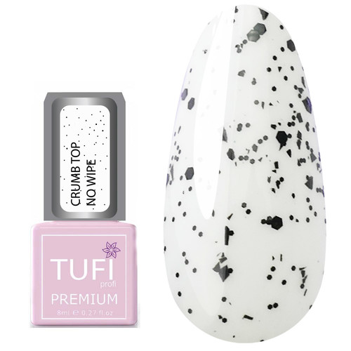 Топ TUFI profi PREMIUM Crumb No Wipe без липкого слоя с крошкой 8мл (0103866)