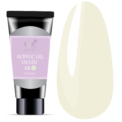 Acrylgel TUFI profi PREMIUM 08 Ptasie mleko 15 g (0121662) - Фото №1