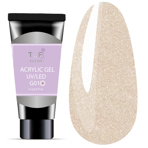 Acrylgel TUFI profi PREMIUM G01 Błyszczący kryształ 15 g (0098912) - Фото №1