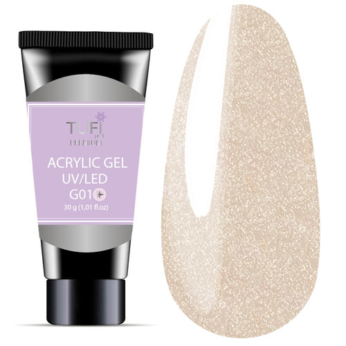Acrylgel TUFI profi PREMIUM G01 Błyszczący kryształ 30 g (0133974) - Фото №1