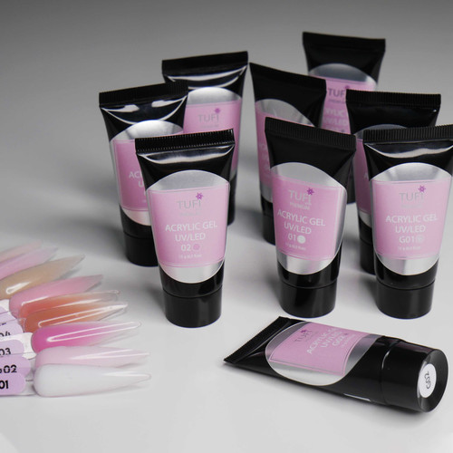 Acrylgel TUFI profi PREMIUM G01 Błyszczący kryształ 15 g (0098912) - Фото №2