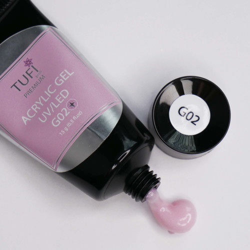 Acrylgel TUFI profi PREMIUM G02 Świecąca róża 15 g (0098913) - Фото №3