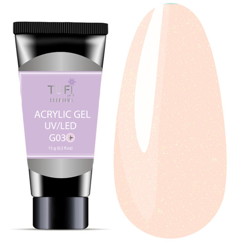 Acrylgel TUFI profi PREMIUM G03 Jasny śnieg 15 g (0098914) - Фото №1
