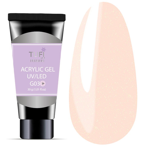 Acrylgel TUFI profi PREMIUM G03 Jasny śnieg 30 g (0133976) - Фото №1