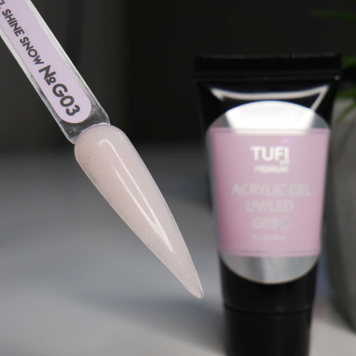 Acrylgel TUFI profi PREMIUM G03 Jasny śnieg 15 g (0098914) - Фото №3