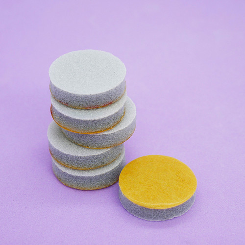 Replaceable buffs Podo TUFI profi  PREMIUM  for pedicure disk 20 mm 400 grit 25 pcs (0104605) - Фото №4