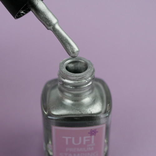 Lakier do stemplowania TUFI profi  PREMIUM  Stamping srebrny 5 ml (121821) - Фото №3