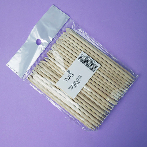 Patyczki pomarańczowe TUFI profi  PREMIUM  11 cm 50 pcs (0104162) - Фото №2