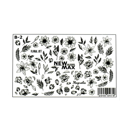 Slider NEW MAX B-2 flowers and leaves