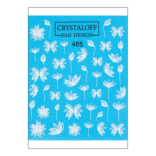 Slider design Crystaloff Nail Design 485 flowers