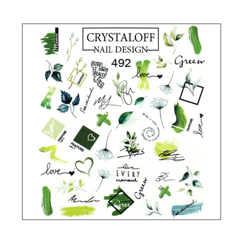 Slider design Crystaloff Nail Design 492 abstraction