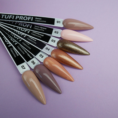 Lakier hybrydowy TUFI profi PREMIUM Cappuccino 05 Mokko 8 ml (0102587) - Фото №4