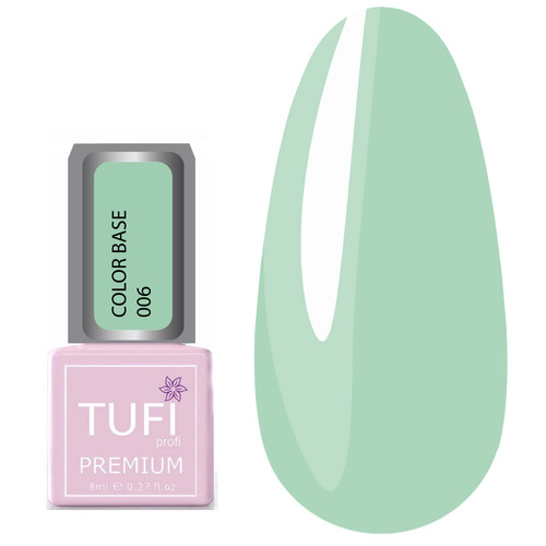Цветная база TUFI profi PREMIUM Color Base 006 мята 8 мл (0103704) - Фото №1
