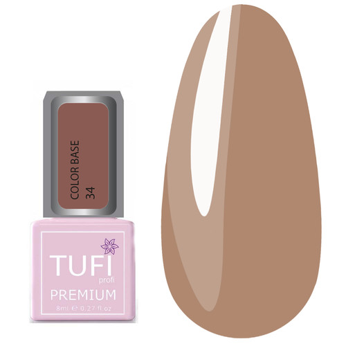 Цветная база TUFI profi PREMIUM Color Base 034 латте 8 мл (0123377) - Фото №1