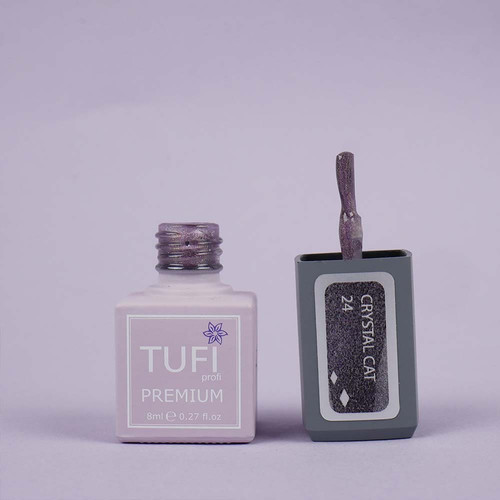 Гель-лак TUFI profi PREMIUM Crystal Cat 24 гранат голографик 8 мл (0173917) - Фото №4