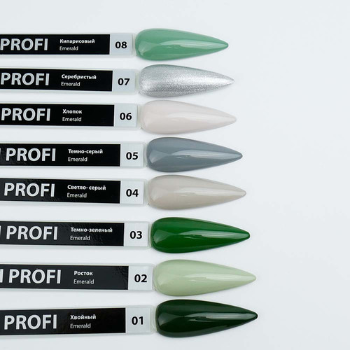 Lakier hybrydowy TUFI profi PREMIUM Emerald 05 Ciemno szary 8 ml (0102524) - Фото №4