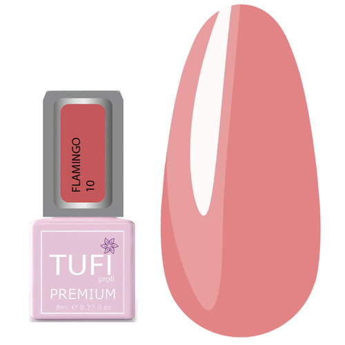 Lakier hybrydowy TUFI profi PREMIUM Flamingo 10 Kwiat ślazu 8 ml (0121301) - Фото №1
