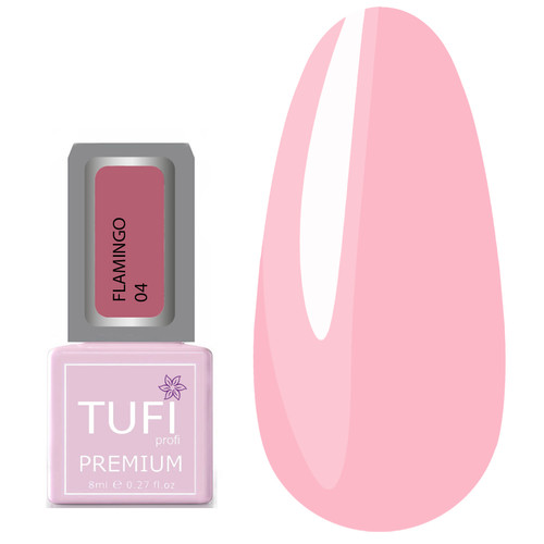 Гель-лак TUFI profi PREMIUM Flamingo 04 розовые сумерки 8мл (0121295)