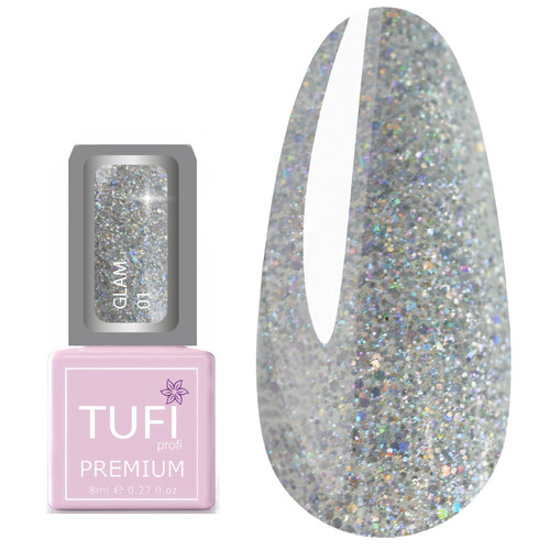 Lakier hybrydowy TUFI profi PREMIUM Glam 01 Gejzer 8 ml (0121681) - Фото №1