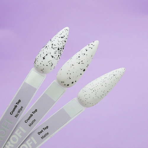 Tоp hybrydowe TUFI profi PREMIUM Dot Top Matte No Wipe matowy z drobinkami 8 ml (0103868) - Фото №4