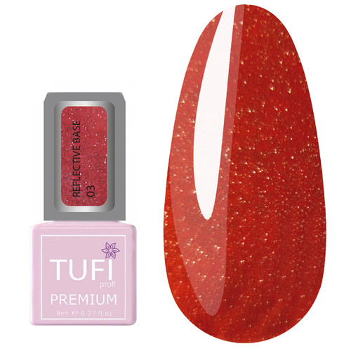 Светоотражающая база TUFI profi PREMIUM Reflective Base 03 арбузный лед 8 мл (0125390) - Фото №1