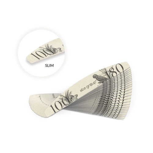Aba Group Nail file CROSS MOON 100/180 SLIM - RETRO, 25 pieces - Фото №3