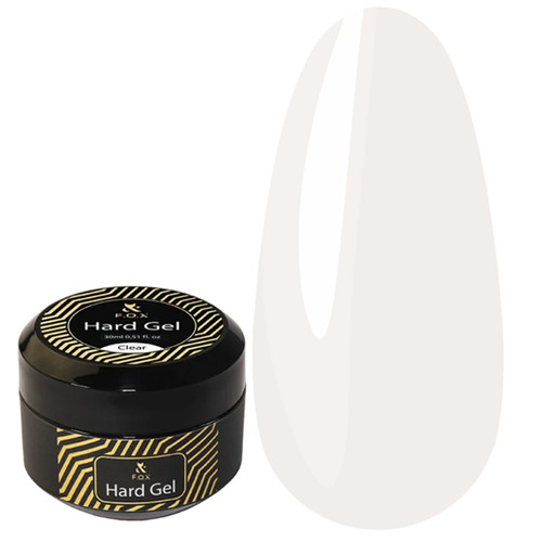 Żel budujący FOX Hard gel Clear, 30 ml