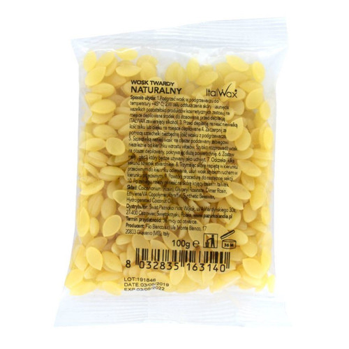 Wosk do depilacji ItalWax twardy w dropsach Naturalny Film Wax 100 g