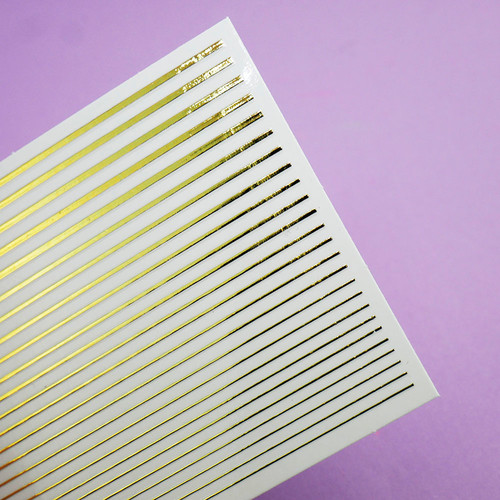 Elastyczne taśmy 3D do manicure TUFI profi PREMIUM złote (0104205) - Фото №2