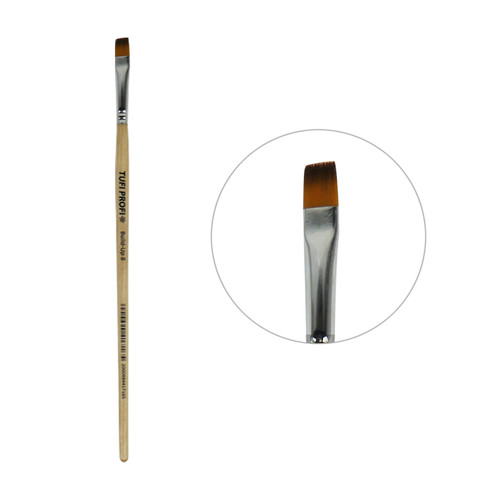 Кисть для геля TUFI profi PREMIUM Build-Up плоская №8 (120838) - Фото №1