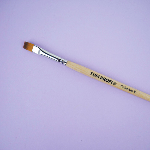 Кисть для геля TUFI profi PREMIUM Build-Up плоская №8 (120838) - Фото №2