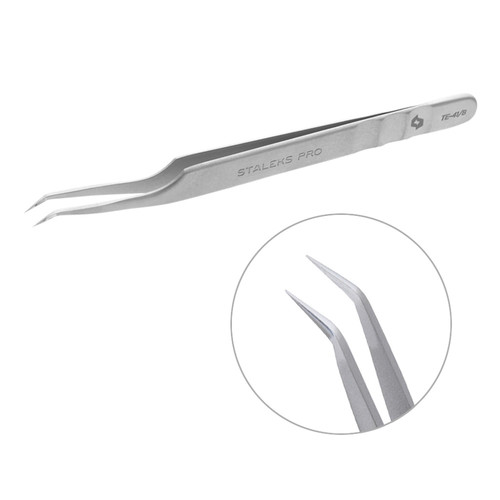 Pęseta do rzęs Staleks Pro EXPERT 41 TYPE 8 (mini L) - Фото №1